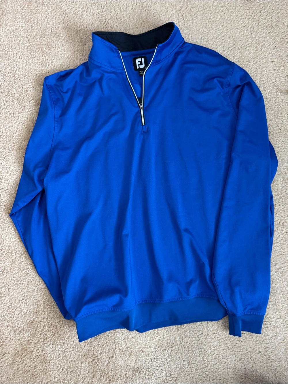 FootJoy Men’s Bright Royal Blue Half-Zip Golf Pullover